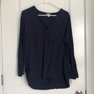 Merona Navy Blue Blouse